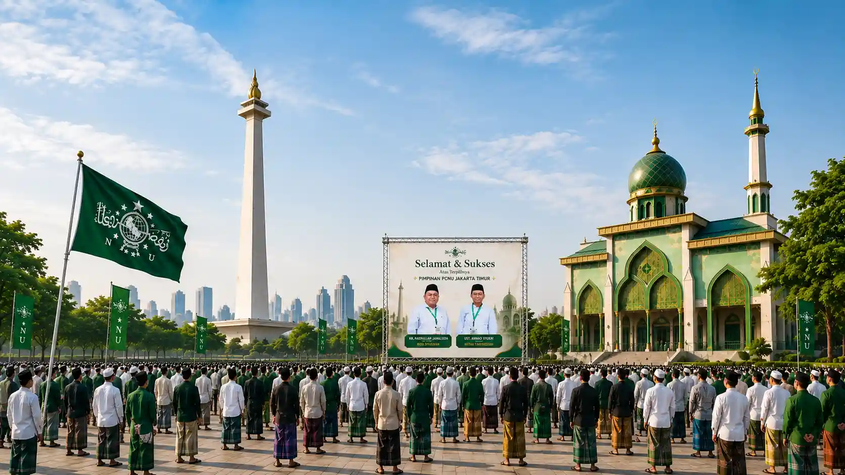 Kebersamaan pengurus dan warga PCNU Pengurus Cabang Kabupaten Tegal